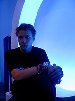 A blue spacemonkey